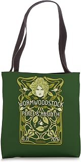 Absinth Green Fairy Wormwoodstock Peace & Absinth Tote Bag