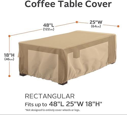 Miniatura 2 de Classic Accessories Cubierta rectangular de terrazo para mesa de café