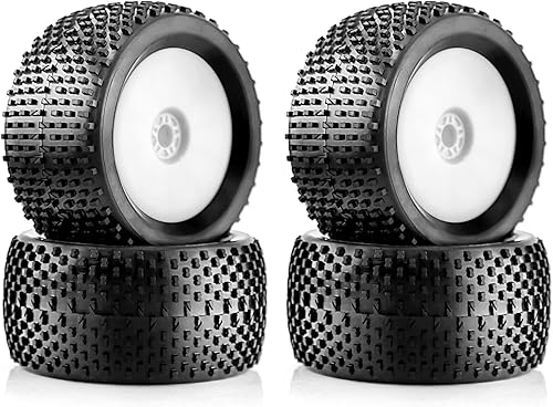 Chanmoo 18 Off Road Buggy Neumáticos 5.512 in Rueda 0.669 in Hexl 18 Goma Off-Road Neumático para 18 RC Racing Car 4WD Nitro HPI HSP BAZOOKA CAMPER