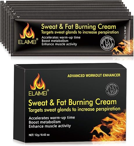 Paquete de 10 cremas calientes, crema para el sudor para entrenamiento, quemador de grasa, cremas para la celulitis que aprietan los músculos,