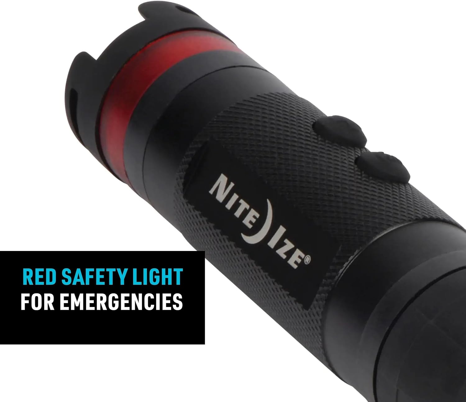 Nite IZE Radiant 3-in-1 LED Mini Flashlight - Versatile Flashlight with 80 Lumen Light - Use as Safety Light, Flashlight, or Mini Lantern - Black