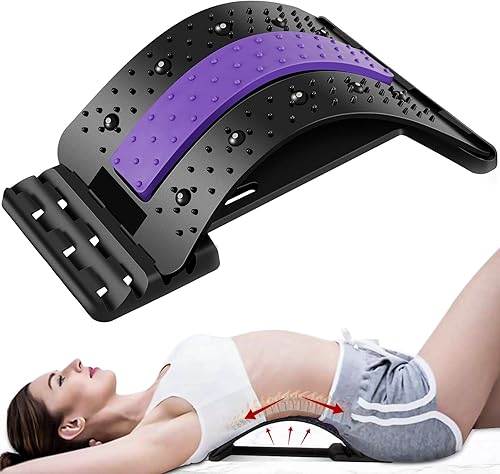 KLLHYIO Camilla de espalda, dispositivo de alivio del dolor de espalda baja con imán, masajeador de espalda multicapa de galleta de espalda, tablero