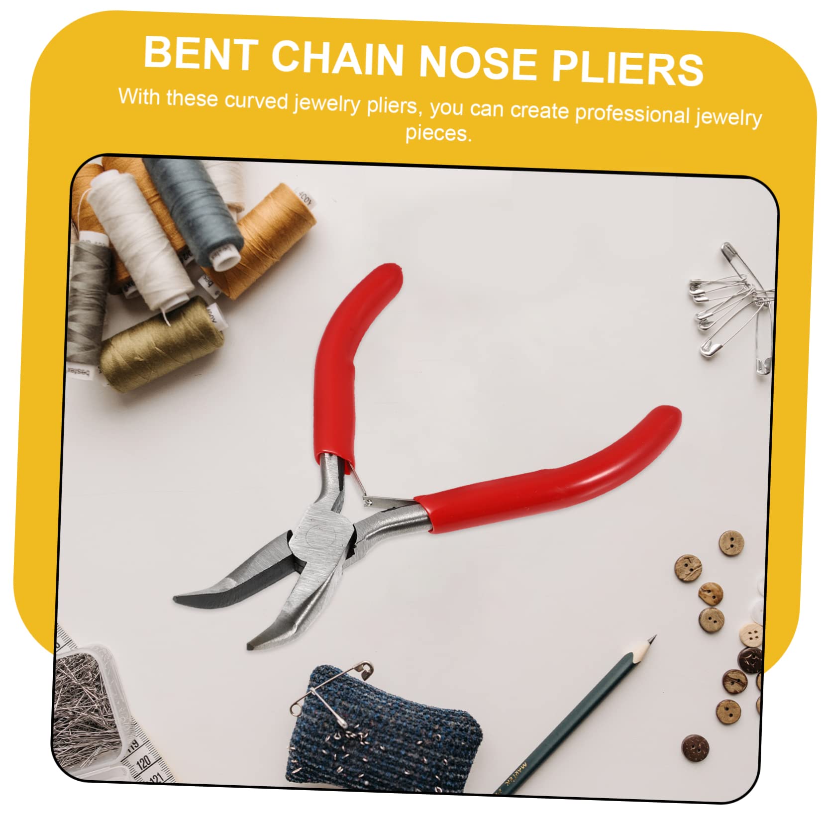 Operitacx 3pezzi Pinze Per Gioielli Punta Piegata Carbonio Strumenti Per Creazione Di Gioielli Design Ergonomico Con Impugnatura Antiscivolo Per Lavori Di Filo e Hobby Creativi