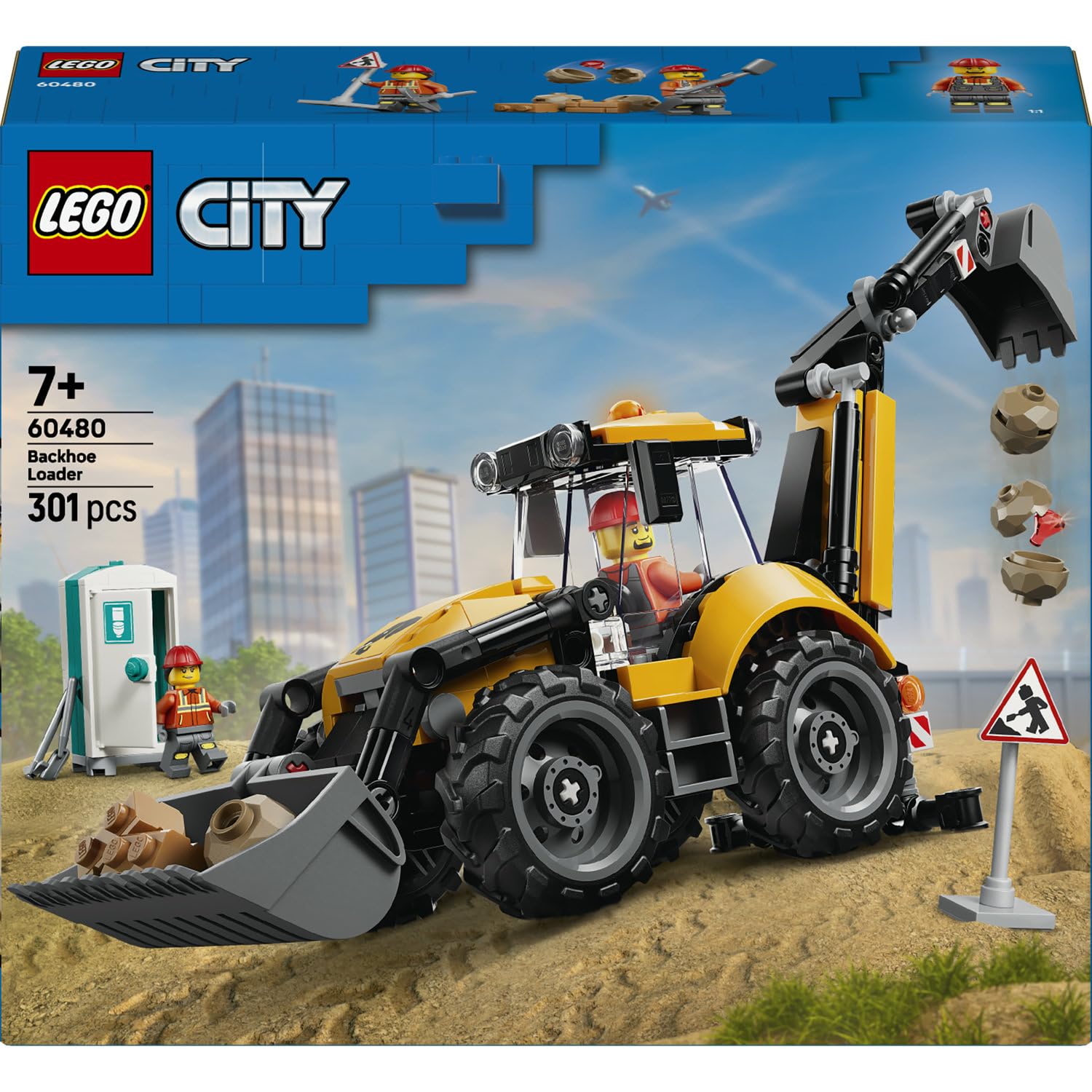 LEGO City Le tractopelle Jaune 60480