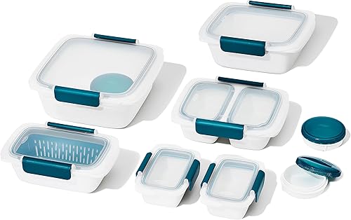 OXO Good Grips Prep & Go - Juego de 20 contenedores para comidas preparadas