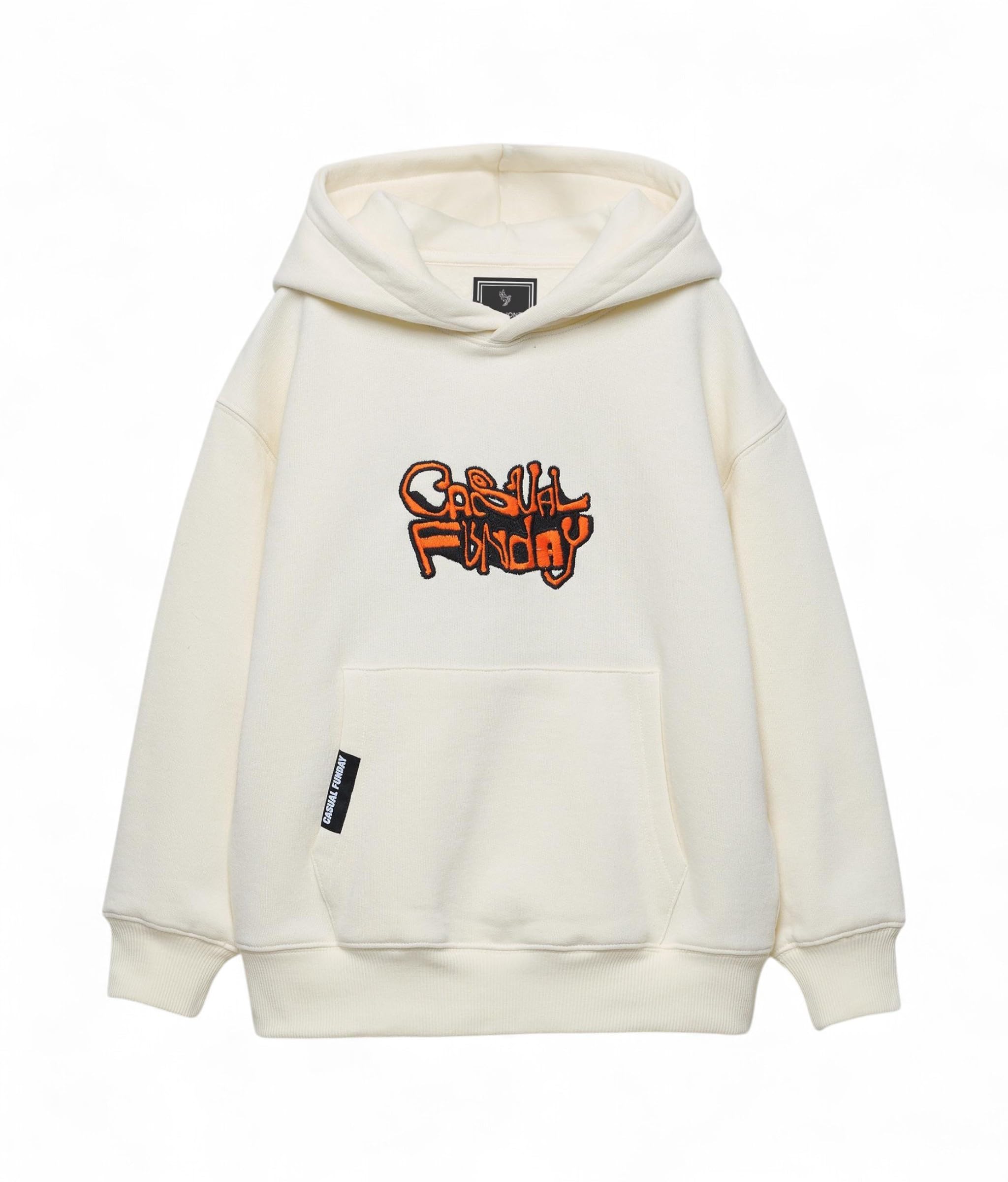 Alan Jones Clothing Boys Oversize Hoodie with Placement Print | Full Sleeve Sweatshirt for Kids & Teens | Age 6-16 Years-image-26