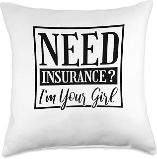 Need Insurance I'M Your Girl, Seller and Insurance Agent Throw Pillow