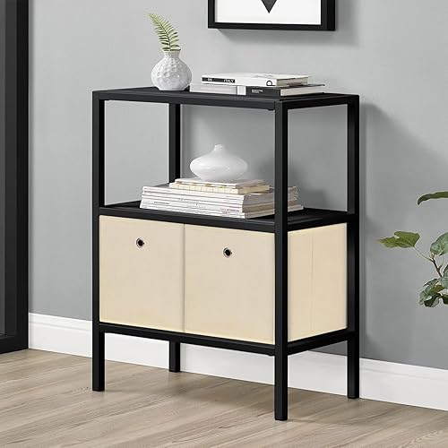 Miniatura 5 de NieEnjoy Cubos de almacenamiento plegables, cubos de almacenamiento de tela de 11 pulgadas, canastas organizadoras con asas dobles para organizador