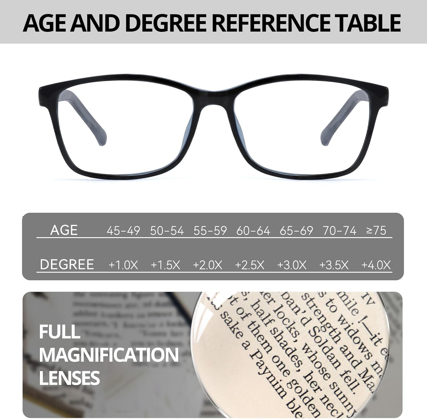 VIEWBETTER Reading Glasses with Smoky Quartz Lens - Natural Crystal Stone/Clear Real Glass - UV Protection Scratch Resistant - Image 2