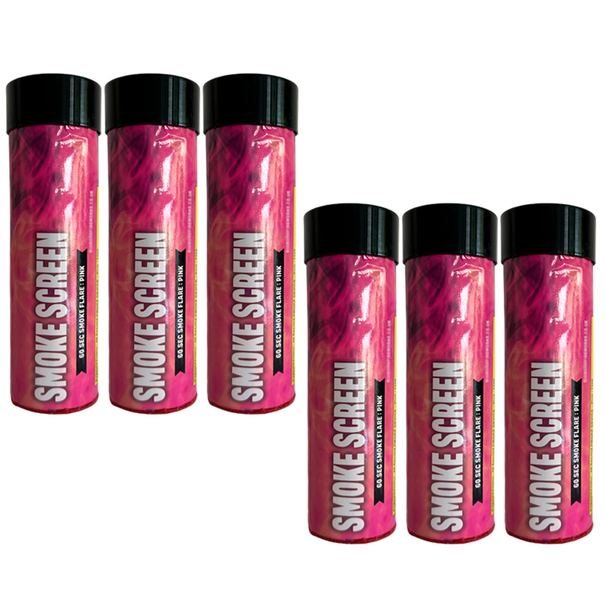 EXCLUSIVE ONLINE Rainbow Smoke Flares 6 Pack | 6 Colours Ideal for Special Events, Photography and Celebrations