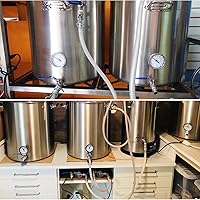 Vista 7 de Termómetro de acero inoxidable para elaboración de cerveza casera, 1/2 NPT con tuerca de bloqueo y junta tórica (cara de 3 pulgadas)