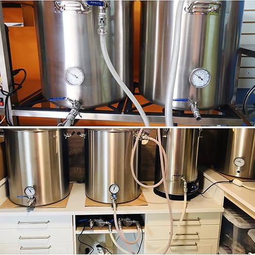 Miniatura 7 de Termómetro de acero inoxidable para elaboración de cerveza casera, 12 NPT con tuerca de bloqueo y junta tórica (cara de 3 pulgadas)