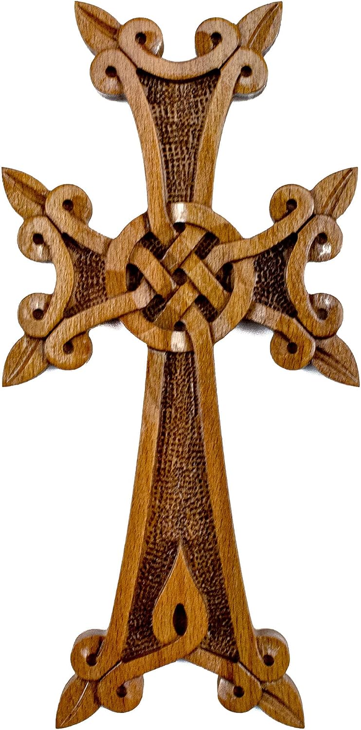 Handcraftoria Handmade Wall cross with ornaments from armenian cross