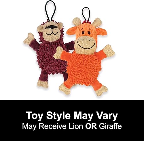 Miniatura 2 de ZEUS Mojo Naturals - Juguetes para perros pequeños y cachorros, recibe un león o jirafa