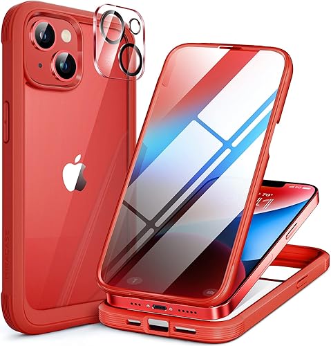 Miniatura 77 de Miracase Funda para iPhone SE de 3ª/2ª generación 2022 2020 de cuerpo completo con protector de pantalla de vidrio integrado, resistente protección