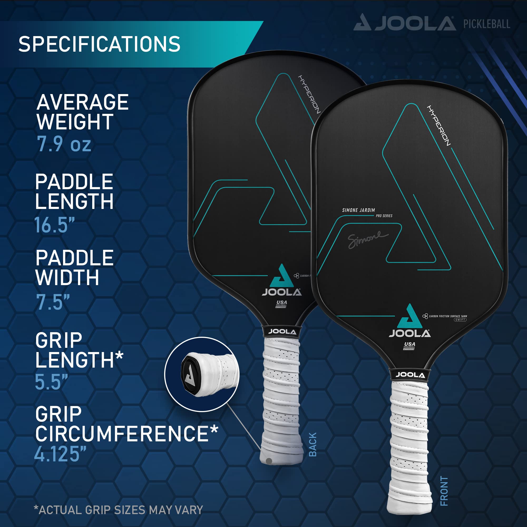 JOOLA Hyperion CFS 16mm ピックルボール パドル JOOLA BEN JOHNS HYPERION PRO IV 16MM ピックルボールパドル