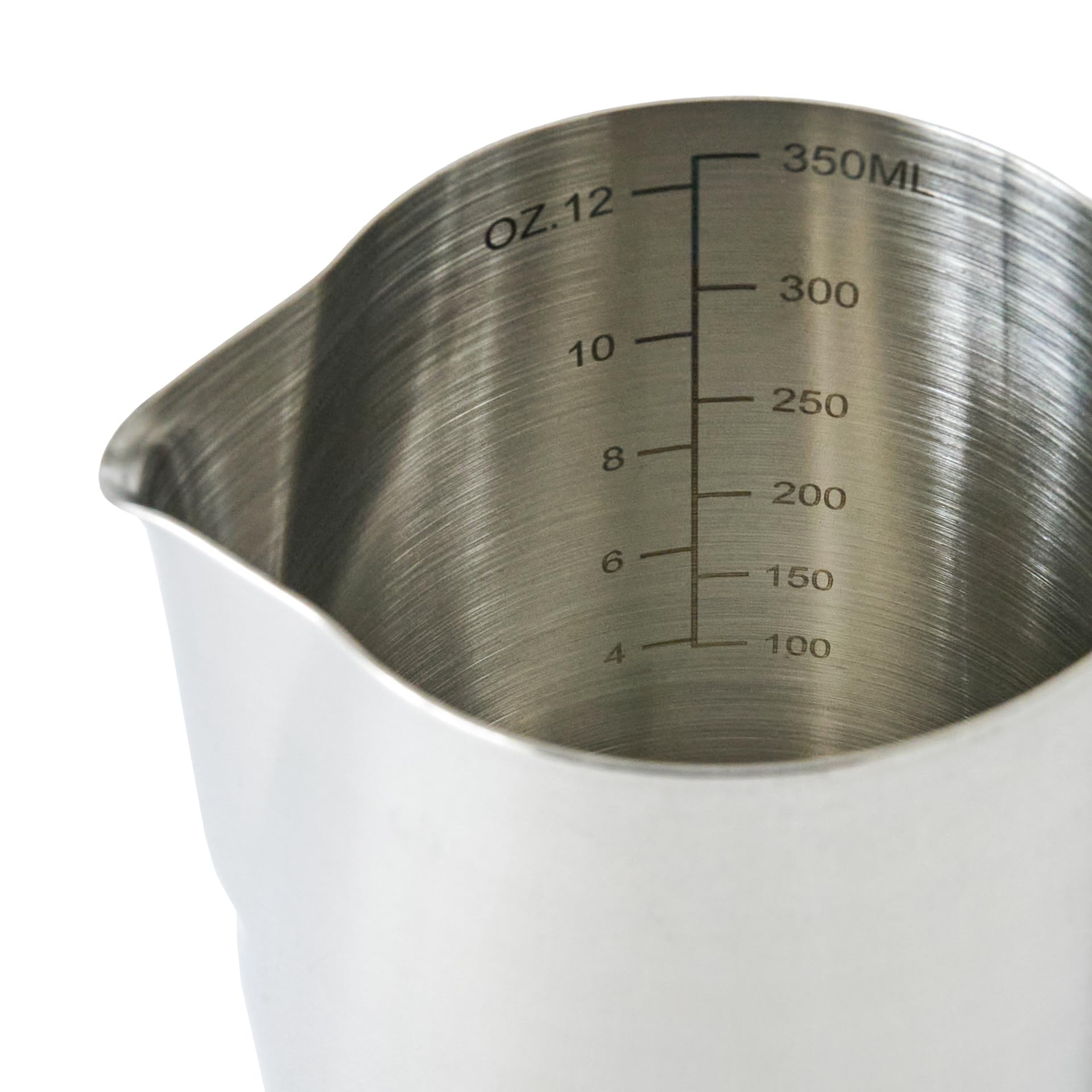 ITALPARTS Bricco Latte Professionale Acciaio Inox 300 ml Lattiera Bricco Latte Bar Milk Jug (300 ML)