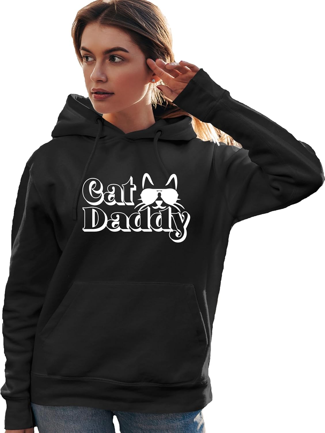 Go All Out Cat Daddy Funny Cat Dad Cat Lovers Gift Idea Mens Sweatshirt Hoodie