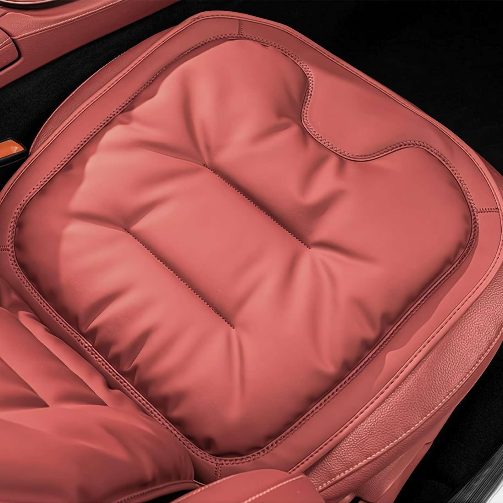 2 Stück Auto Sitz Auflage für Dodge Caliber Hatchback 2006-2011, Vordersitz Sitzkissen Autositzbezüge Autositzschoner Rutsch Unterlage Autositzauflag,C/Red