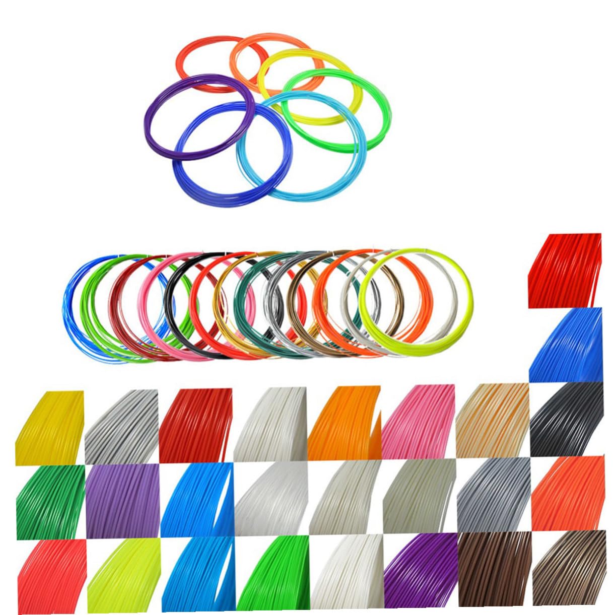 Cabilock Recambios De Filamento Para Boligrafo De Abs Colores Para Uso Proyectos De Arte y Modelado