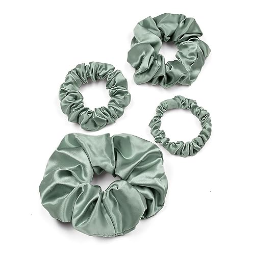 LILYSILK Coleteros de seda para el cabello para la prevención del encrespamiento y la rotura, 100% seda de morera, sin daños, soportes elásticos de
