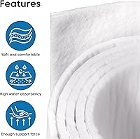 Vista 3 de Pllieay Rollo de fieltro ortopédico, Blanco