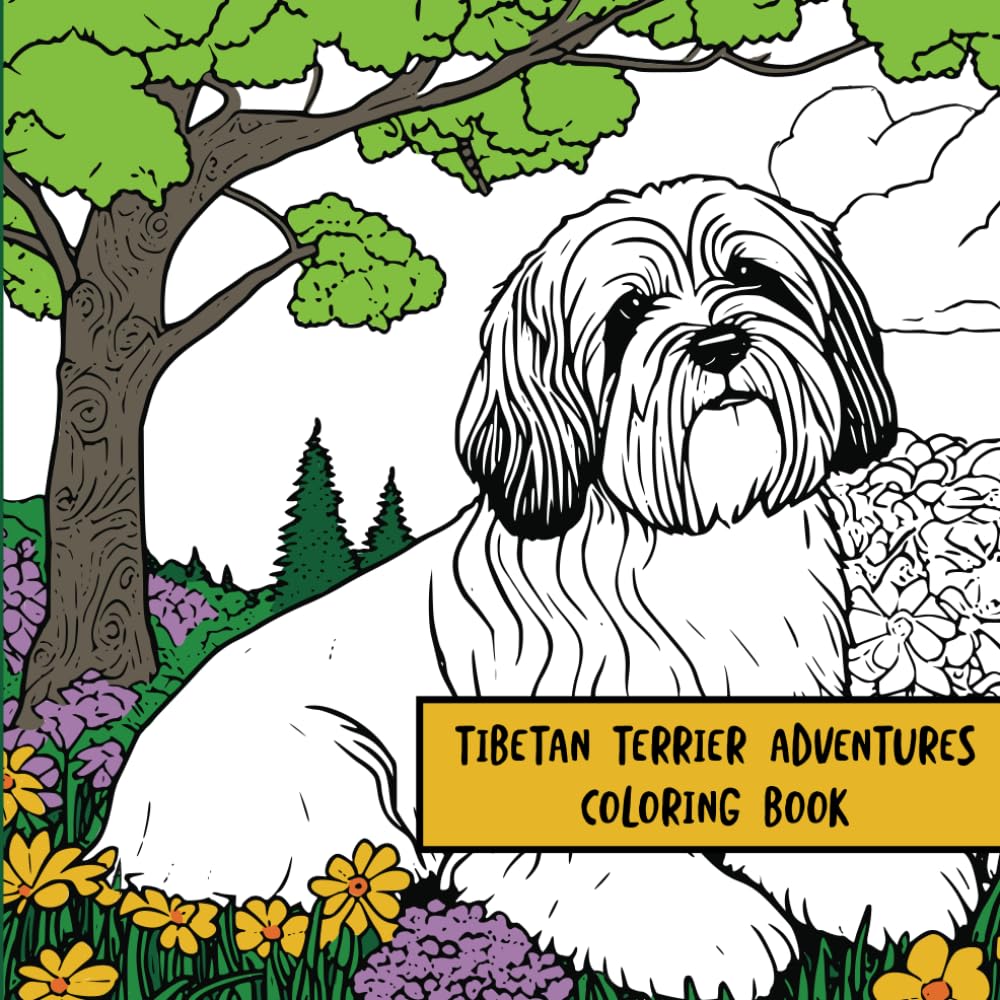 Tibetan Terrier Adventures: Coloring Book