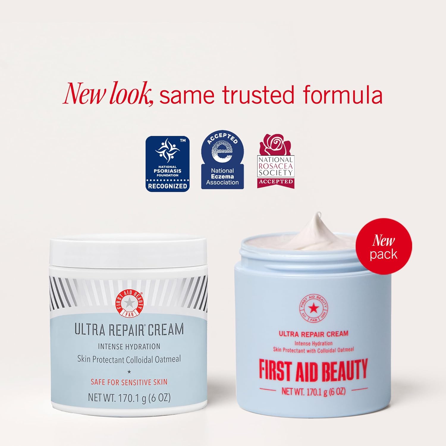 First Aid Beauty - Ultra Repair Cream, Intense Hydration Whipped Colloidal Oatmeal, Clinically Proven to Strengthen Skin Barrier in 7 Days & Helps Relieve Eczema, Luxury Face & Body Moisturizer, 6 oz - Image 2