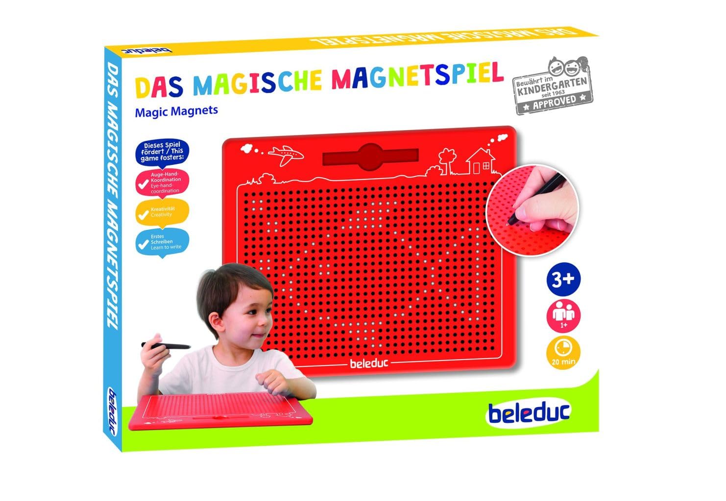 Beleduc 21042 - The Magical Magnetic Game,Red,280 x 255 x 12 mm