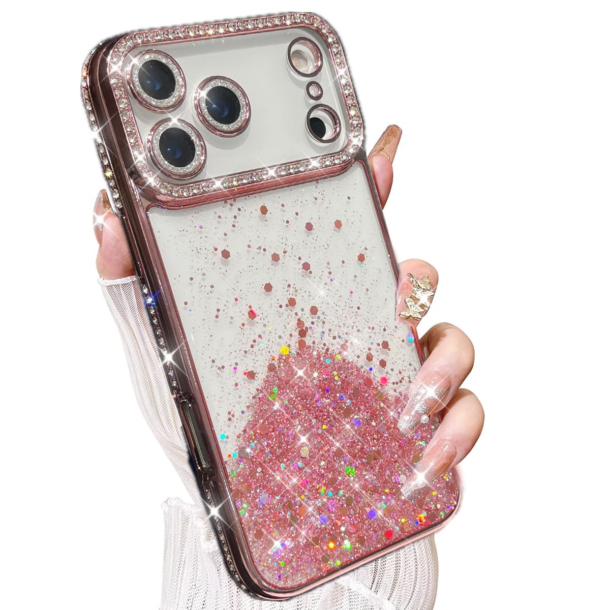 Coque à paillettes pour iPhone 17 Pro idéale pour les soirées - 7