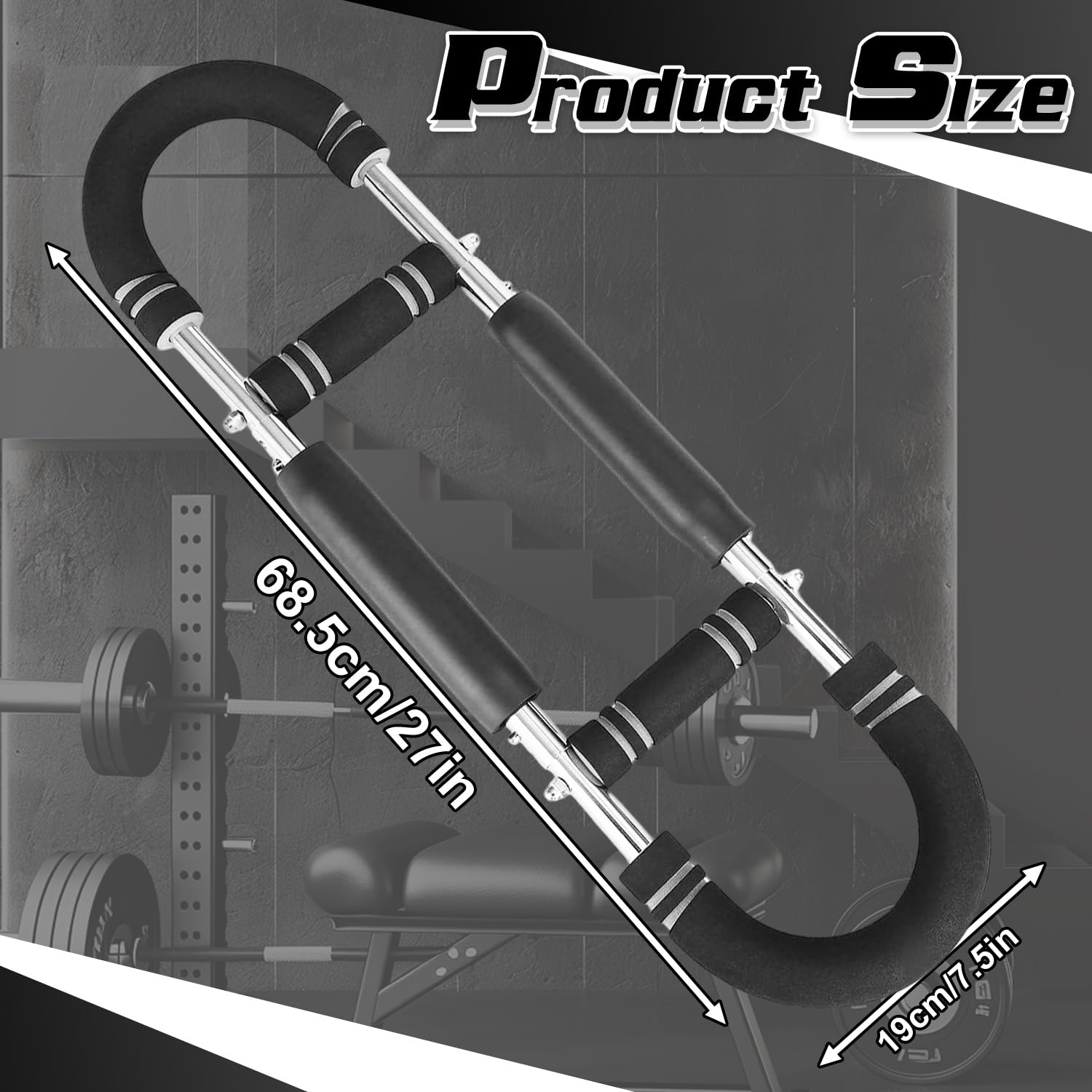 Attrezzo Fitness Portatile a Molla, Allenatore Regolabile per Braccia, Attrezzo per Esercizi a Forma di U, Attrezzo per Allenamento Del Torace, Arm Trainer, Twister Armtrainer, per il Fitness a Casa
