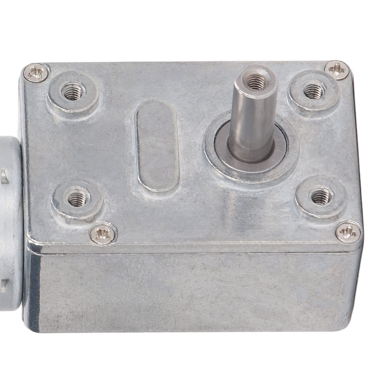 Motoriduttore DC 12V, Motoriduttore a Vite Senza Fine con Doppio Albero 12 Mm Autobloccante Reversibile Ad Alta Torsione Riduzione della velocità della Vite Senza Fine, per