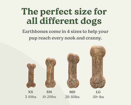 Miniatura 5 de Earthbones Dental para perros pequeños, 90 unidades (3 unidades)