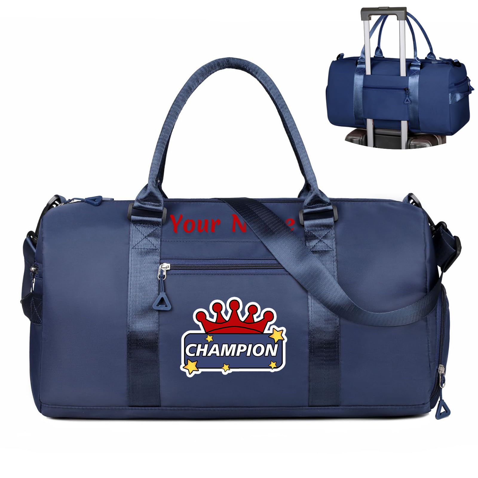 Personalized Duffel Bag,Custom Sports Bag with Text,Colorful Photo/Embroidered Name,Gift for Family and Friends