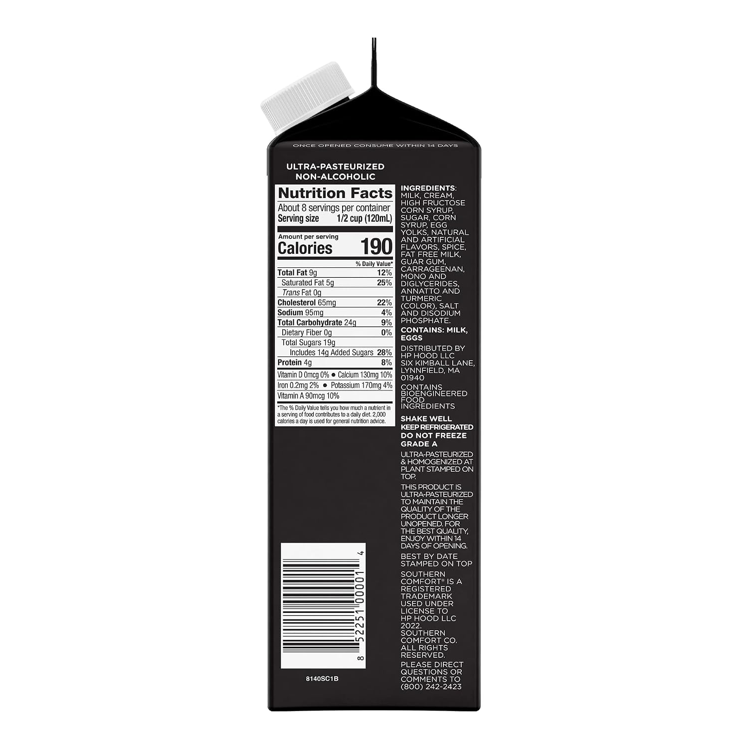 Southern Comfort Traditional Egg Nog, 32 oz