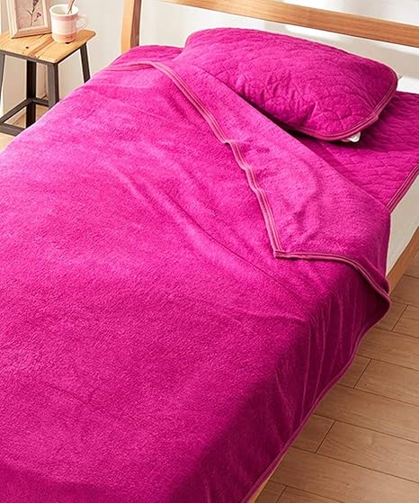 Amazon Nissen ニッセン 寝具 セット 敷パッド タオルケット ピローパッド ひんやり レーヨン 夏 とろみが気持ちいい ローズピンク セミダブルセット ベッドパッド 敷きパッド オンライン通販