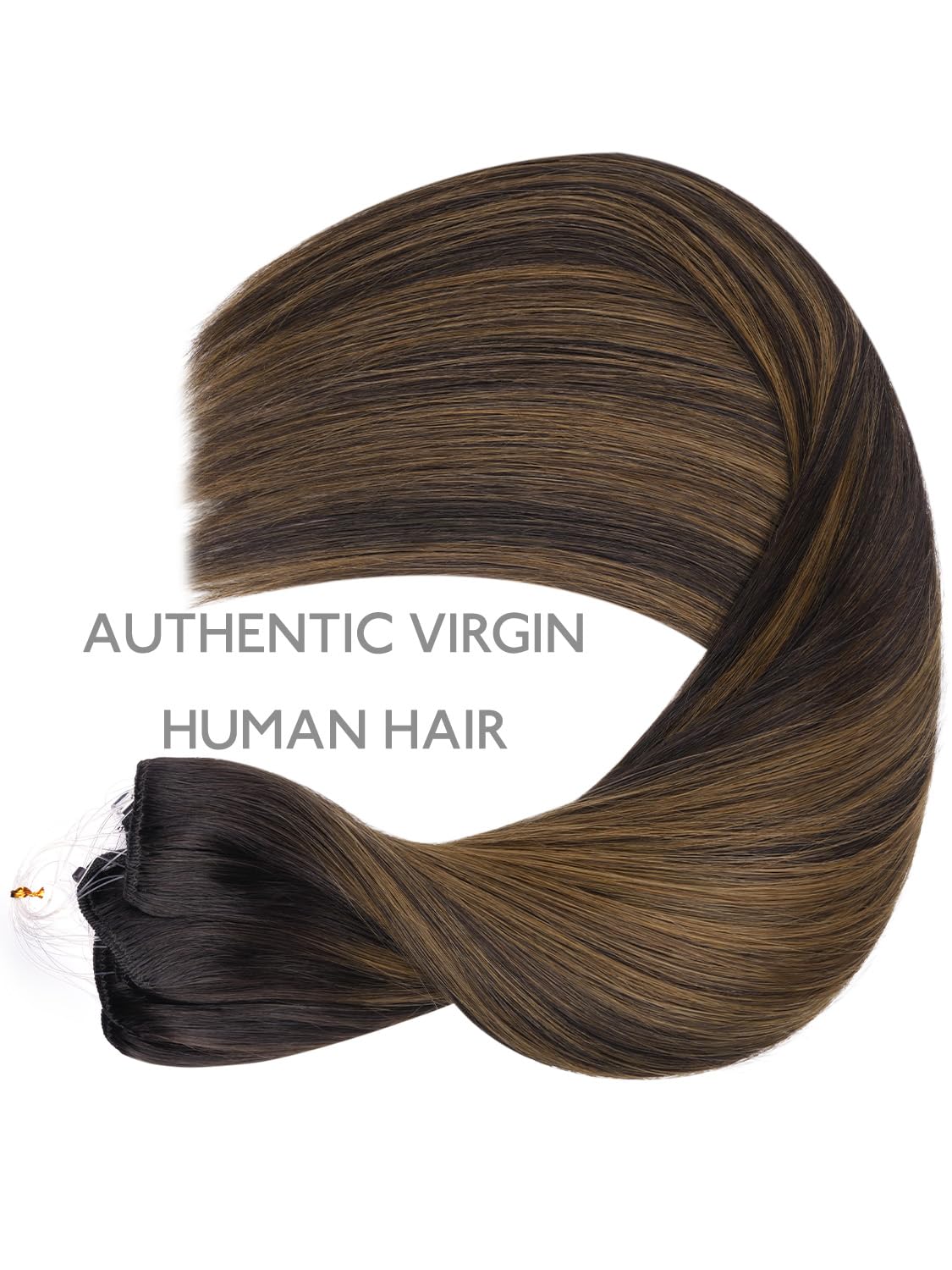 WENNALIFE Remy Human Hair Weft Extensions, Soft Reusable Sew-In Weft
