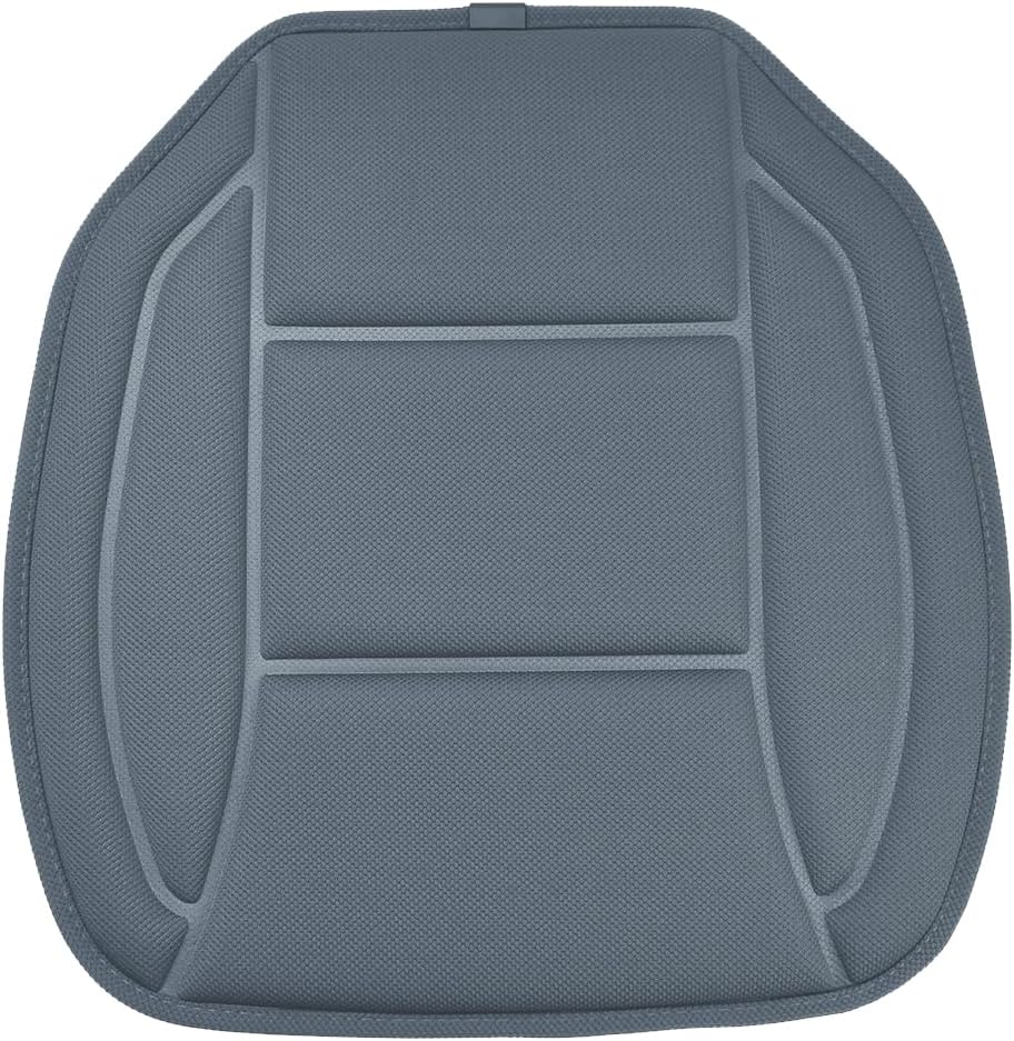 JSCARLIFE Car Seat Cushion - Comfortable Memory Foam Seat Pillow for Driving, Adaptive Comfort, Breathable, Multi-Use for Car/Sofa/Office Chair (Gray)