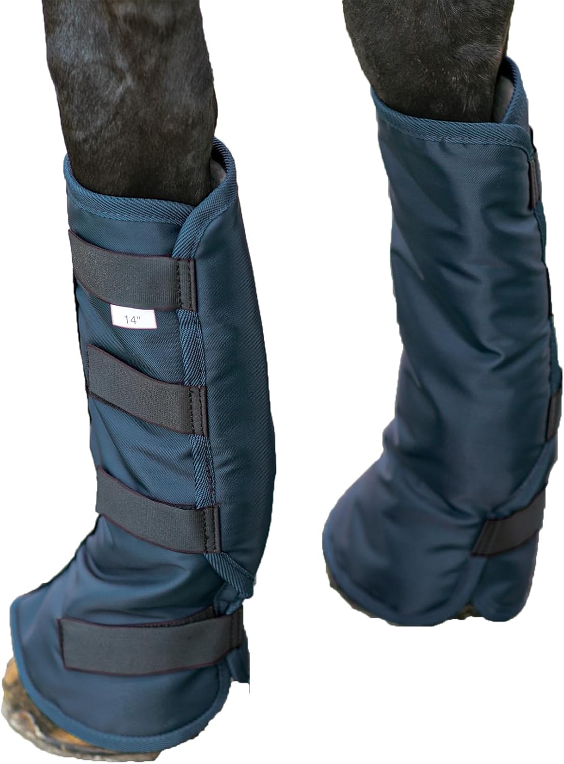 Dura-Tech Premium Horse Shipping Boots 14" | One Pair | Shipping Boots | Ultimate Horse Leg Protection | Wrap-Around Design | Durable Nylon & Fleece Lining | Secure 4-Strap Closure