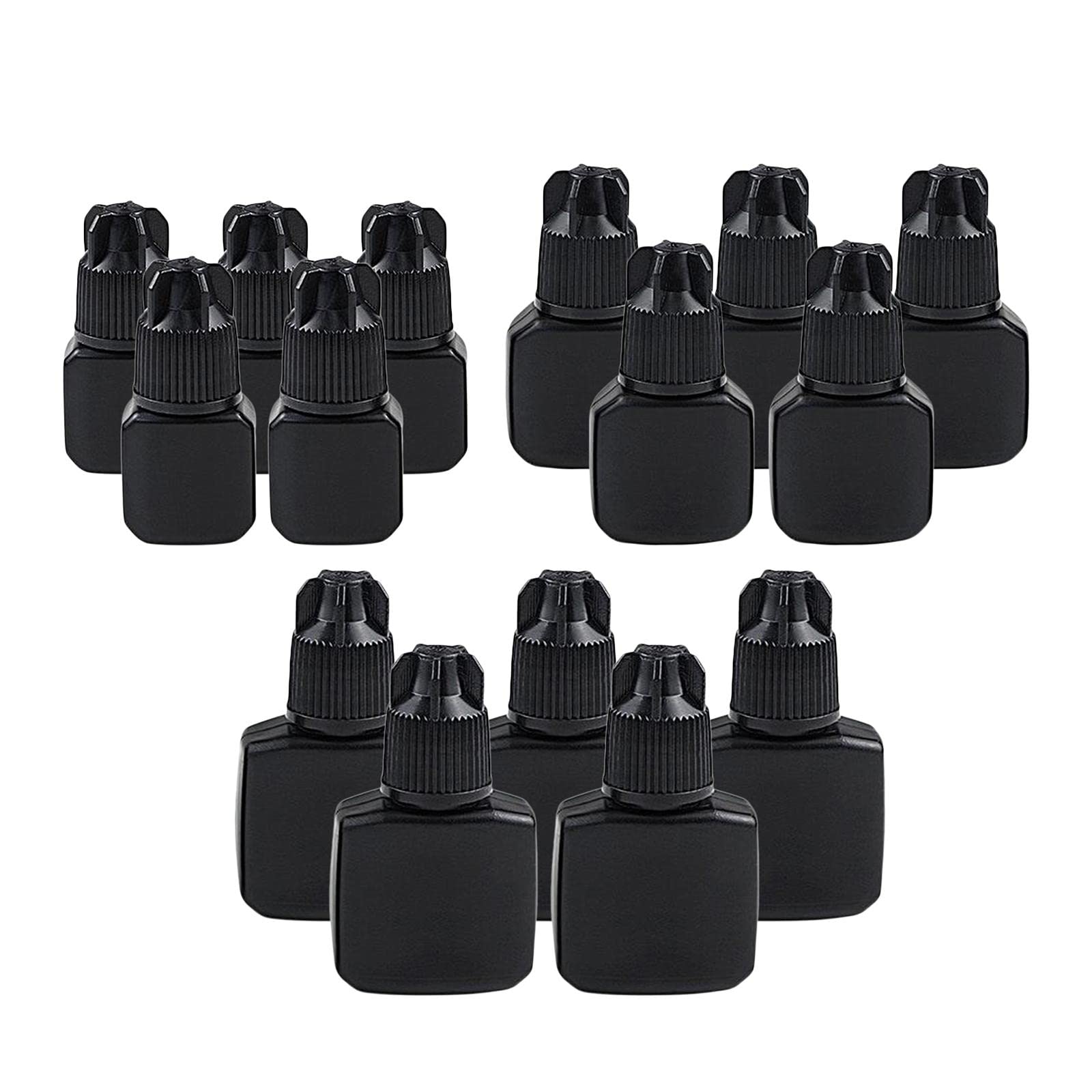 GAH 5 Pcs Empty Glue Bottles Eyelash Extensions PVC Storage Container 5ml-image-3