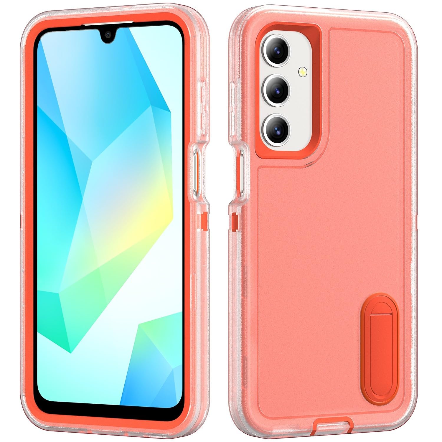 Coque Samsung S26 Edge antichoc silicone orange dos rigide complet - 6