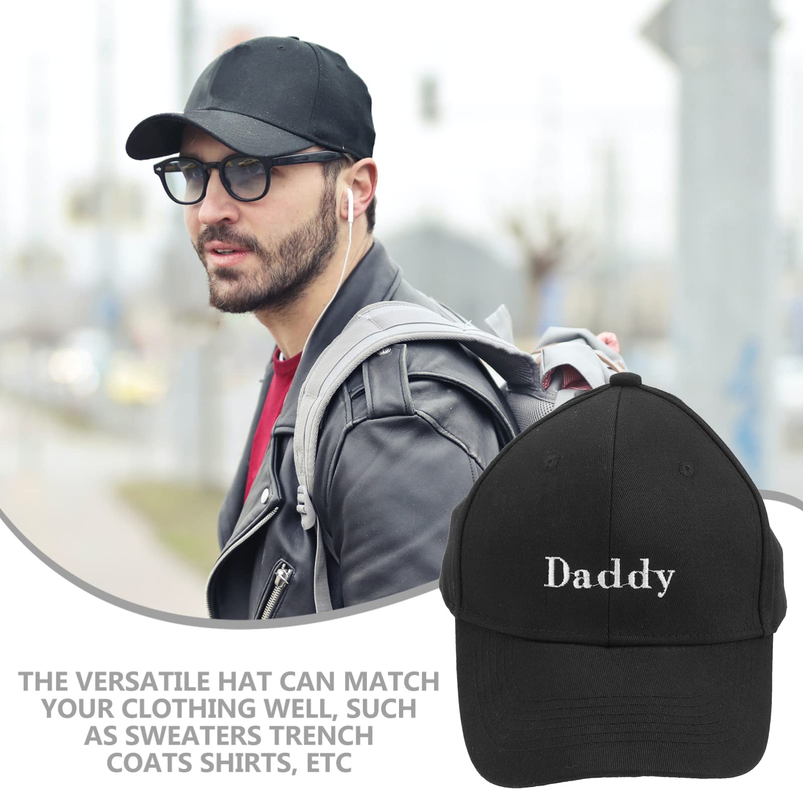 PACKOVE Baseballmützen Damen Outdoor Cap Baseball Cap sportmütze Fishing Cap Leichter Hut Schwarze Kappe Kappen Babymütze laufende Mütze Schwarze Schirmmütze Herren Schirmmütze Stoff Black