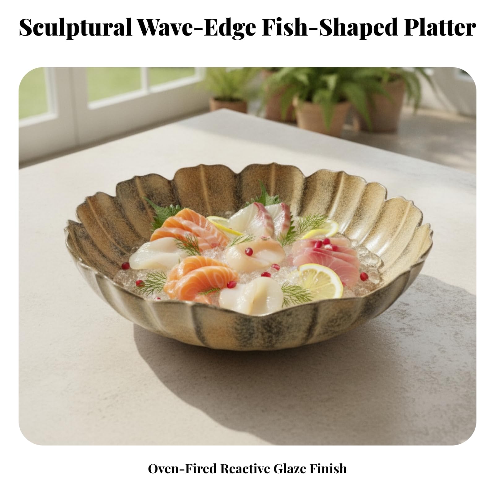 Piatto per Sashimi Strutturato Stoviglie