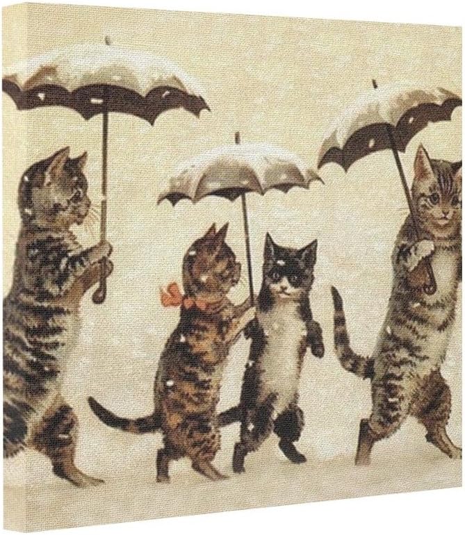 Picture Canvas Printing Sepia Cheap Painting Canvas Cats Wall Art Canvas Prints