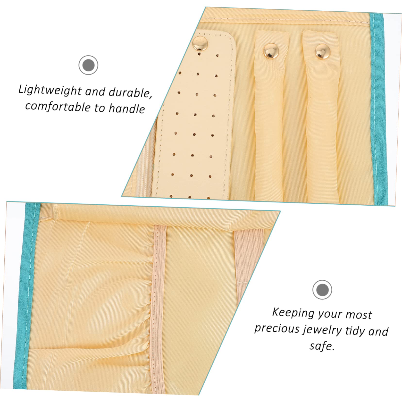 Healeved Portable Jewelry Organizer Stylish Hairband Package for Earrings Necklaces