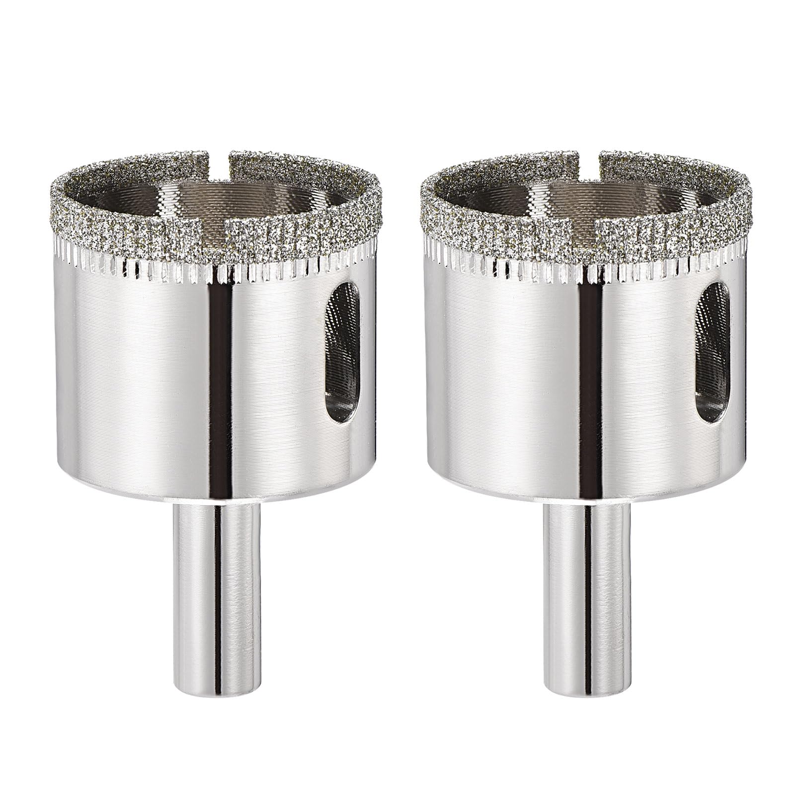 PATIKIL 2pcs 1-3/8" (35mm) Diamond Hole Saw, Glass Diamond Hole Cutters Hollow Core Drill Bits for Fiberglass, Tile, Porcelain, Ceramic