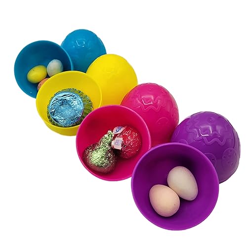 Miniatura 4 de Hershey's Easter Favorites - Huevos de plástico rellenos de chocolate, perfectos para caza de huevos y cestas de Pascua, dulces a granel envueltos