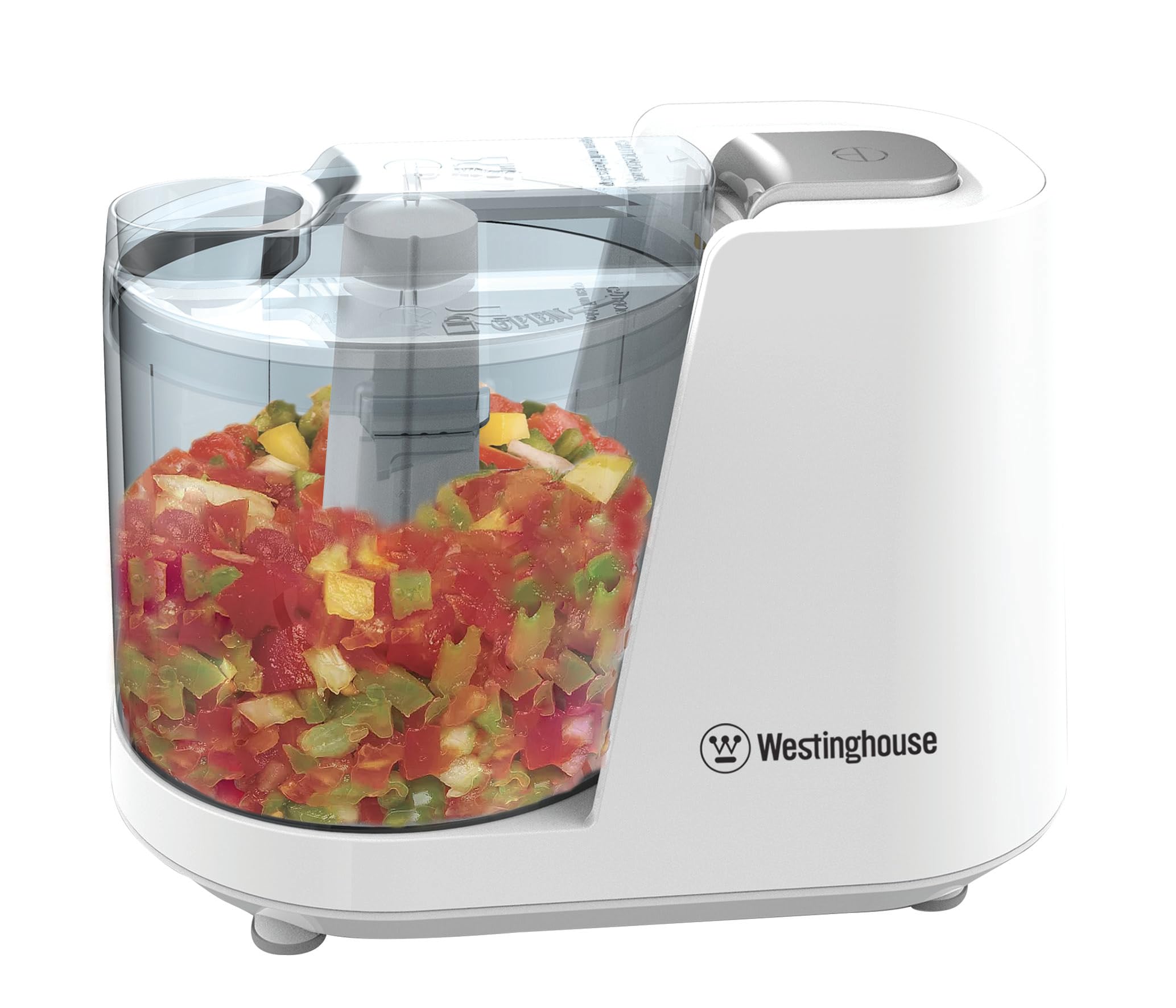 Westinghouse 350ml Electric Mini Chopper For Kitchen | Food Processor Bowl, Pulse Control, SS Blade | Chops, Cuts, Minces, Dices, Whisks, Blends | 2-Year Warranty (WKMCGO01WH),White-image-7