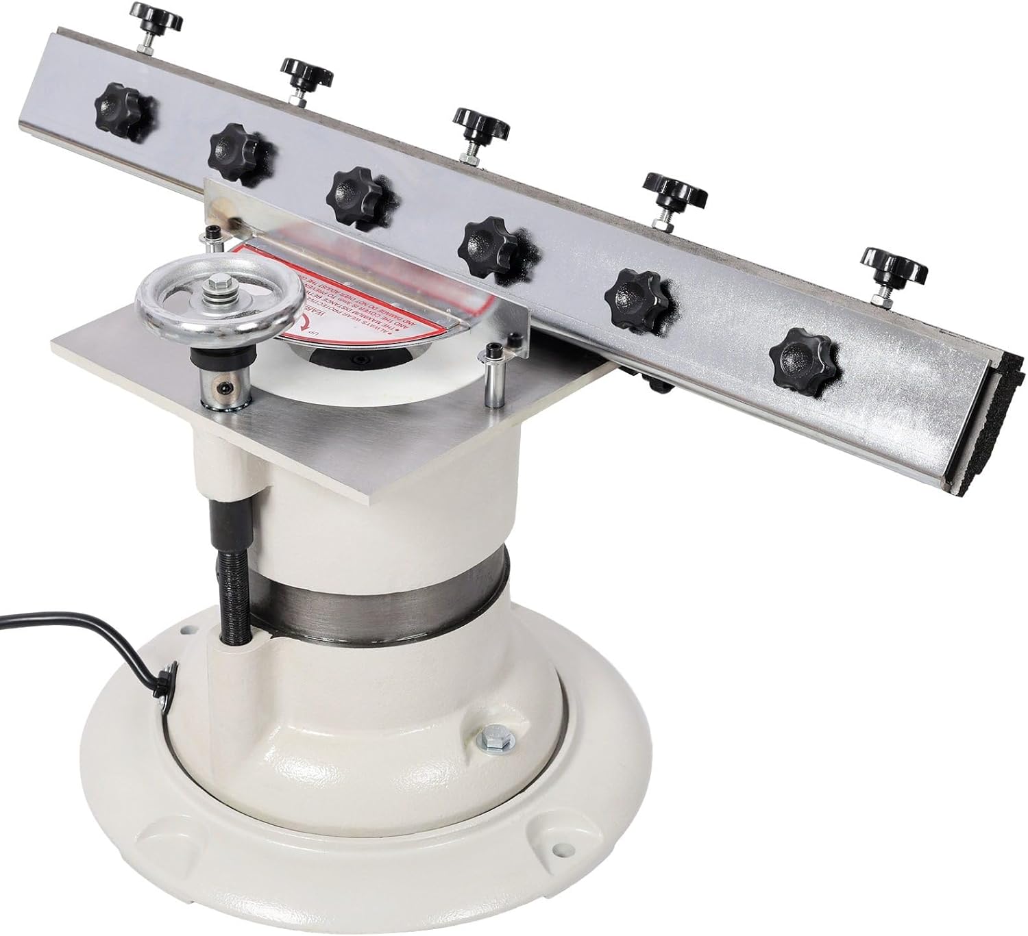 Industrial Multi-Function Knife Grinder Sharpener Machine, 1/2HP 110V Cast Iron Tool Sharpener, 25-1/2" Max Length, 3450RPM 6" Grinding Wheel, 10-90° Angle Adjustment, Gray
