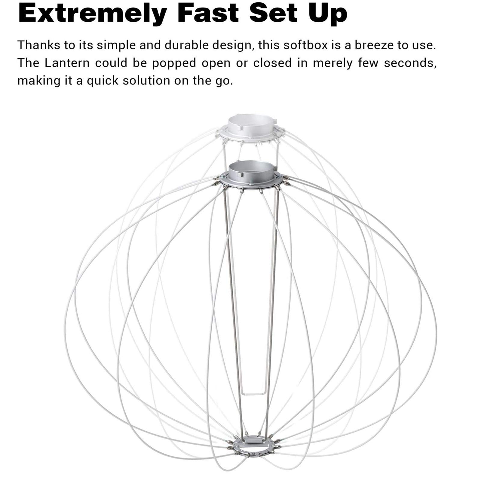 Godox CS-65d Lantern Softbox 65cm,Mount Bowens,Installation Rapide 65cm Softbox Globe Blobe pour Photo Portrait Studio Video Éclairage Continu Photographie